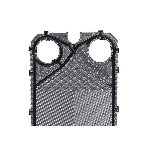304/0.4/L Channel plate with NBR-P Clip-on gasket, 4 holed, Alfa Laval, Mfr#: M10-M